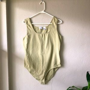 Vintage Sage Green Cotton Bodysuit